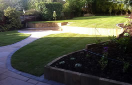 sleepers and raised beds from Hartley Landscapes